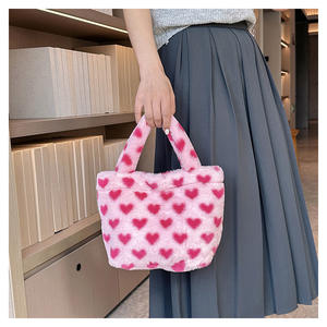 प्लग हैंड महसूस ओएम अनुकूलित महिलाओं फैशन उच्च गुणवत्ता वाली मिनी हैंडबैग फैशनेबल Fuzy बहुक्रियाशील वॉलेट मोबाइल फोन बैग - Product Image 5