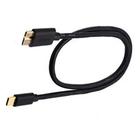 Kabel USB Tipe C berkecepatan tinggi ke Micro USB 3.0 untuk Enclosure Hard Drive Eksternal