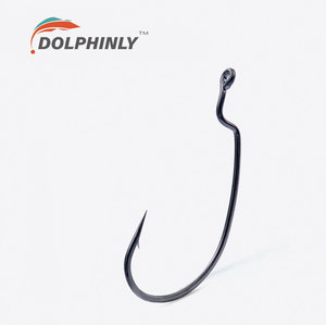 เบ็ดตกปลาแบบออฟเซ็ต รูปทรงหนอน ช่องกว้างเสริมความแข็งแรง สำหรับตกปลาทะเล - Product Image 2