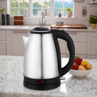Bouilloire électrique portable en acier inoxydable 1.8L 1350W/1800W Chauffe-eau sans fil 220V pour la cuisine domestique avec fonction de maintien au chaud