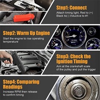 Profesyonel TL-122 ateşleme zamanlama 12V Strobe lamba endüktif benzinli motor zamanlama tabancası araba motosiklet el aletleri tamir Tester