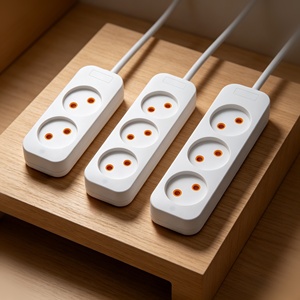 <span class=keywords><strong>Multipresa</strong></span> Schuko Tipo E/F UE 2/3/4 Prese con Copertura Rossa 16A 250V Adattatore a <span class=keywords><strong>Muro</strong></span> per Casa/Ufficio - Product Image 1