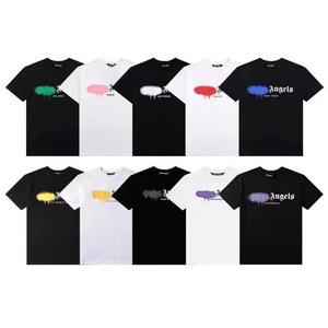 <span class=keywords><strong>T</strong></span>-<span class=keywords><strong>shirt</strong></span> unisexe à col rond en tissu plat imprimé avec lettrage graffiti Cœurs fondants en forme de cœur, coupe ample, manches courtes, é<span class=keywords><strong>t</strong></span>é - Product Image 2