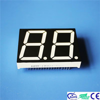 Blanc 2 chiffres 1.5 pouces 7 segments led affichage led module Houkem-15021-A/BW 17 broches CC CA