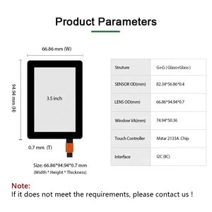 3.5 inch pcap màn hình cảm ứng I2C Giao diện màn hình cảm ứng ft5336 ft5436 ft5346 ft5316 gt911 gt928 projective cảm ứng điện dung bảng điều chỉnh - Product Image 4