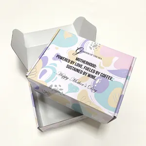 Scatole regalo personalizzate in cartone ondulato di cartone di lusso per la festa della mamma
