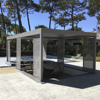 KAKADU Supports d'angle en alliage d'aluminium 6063-T5 pour pergola murale extérieure, thermolaqués, épaisseur 1,5-2,0 mm, personnalisables