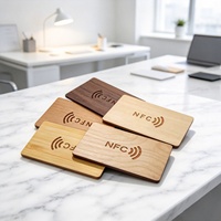 Cartes-clés RFID en bois écologiques 13,56 MHz en gros – Cartes RFID en bois avec puce pour hôtels