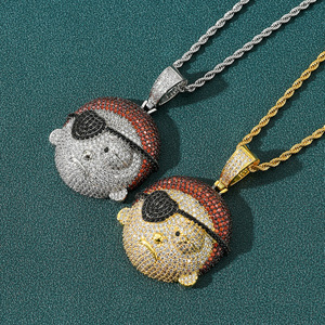 Collana Classica Anime Rick and Morty con Ciondolo Avatar di Morty, Micro Zirconi, Gioielli Hip Hop, Regalo per Feste - Product Image 6