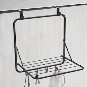 Meilleur prix, <span class=keywords><strong>porte</strong></span>-serviettes de salle de bain pliable en acier 3M, <span class=keywords><strong>porte</strong></span>-serviettes sur <span class=keywords><strong>porte</strong></span>, séchoir à linge, <span class=keywords><strong>petit</strong></span> - Product Image 5