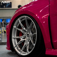 Jantes forgées NJQS M3 M4 F90 pour GTR WF Corvette Super VS5RS Performance Concave Argentées Personnalisées en Alliage Léger pour Voiture de Course