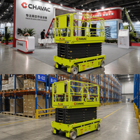 Plateforme de travail élévatrice mobile à ciseaux électro-hydraulique 6m 8m 10m 12m 14m 16m certifiée CE pour entrepôts et construction