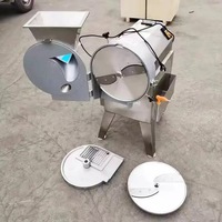 Hete Verkopende Multifunctionele Fruit-En Groentesnijmachine, Volautomatische Aardappel-En Komkommersnijmachine