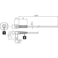 Détecteur de petites pièces KLTR-M4-T2-0.5K, optique optionnelle, capteur à fibre optique en plastique