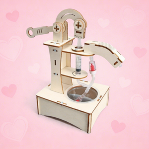 Nuovo Design Creativo Kit Esperimenti Scientifici con Pompa d'Acqua in Legno Puzzle 3D Fai-da-Te - Product Image 1