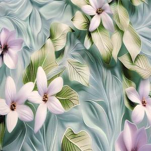 Tissu de rayonne imprimée numérique à fleurs personnalisées Designer prix bon marché tissu de rayonne imprimé numérique de haute qualité pour robe de femme - Product Image 5