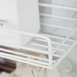 Bathroom Wall Mounted Storage Rack Rectangle Durable No Installation Required <b>Shower</b> Organizer Shelf - Product Image 4