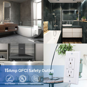 UL認証工場直送 3GRACE 20アンペア <span class=keywords><strong>GFCI</strong></span>コンセント 耐タンパー性 耐候性コンセント <span class=keywords><strong>GFCI</strong></span>コンセントパック - Product Image 6