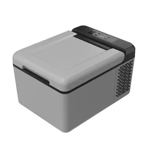Compressor portátil MU C9 Mini DC 12V para carro pequeno, refrigerador, refrigerador móvel com função de refrigeração, feito de plástico