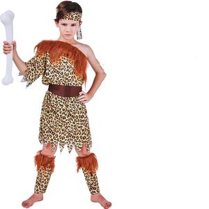 عرض ساخن: زي تنكري للأطفال لعيد الهالوين على شكل رجل أفريقي بري، زي أداء للأطفال على شكل قبائل هندية - Product Image 3