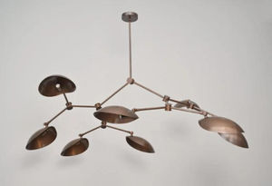 Lámpara de Techo de Latón Estilo Moderno de Mediados de Siglo, Hecha a Mano, Ajustable, con Múltiples Brazos, Lámpara Colgante de Diseño Vintage - Product Image 4