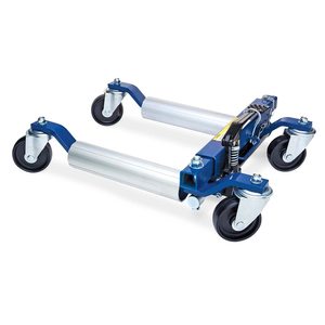 Patins de voiture hydrauliques 1500lbs Heavy Duty avec roues en acier de 12 ''Rouleaux de positionnement de véhicule Réparation automatique Pédale <span class=keywords><strong>Cric</strong></span> de pneu - Product Image 1