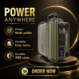Batterie de stockage d'énergie portable extérieure hors réseau 220 V 1000 W 1684 Wh avec prise CA et panneau solaire - Product Image 4