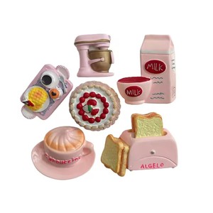 Hot Bán Dễ Thương Màu Hồng Mô Phỏng Cà Phê Lớn Cốc Sữa Thiết Kế Chai Flatback Nhựa Charms Cho Keyring Móc Chìa Khóa - Product Image 1