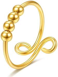 <span class=keywords><strong>Anillo</strong></span> giratorio de acero inoxidable SC 2022 para <span class=keywords><strong>hombre</strong></span> y mujer, sortija antiestrés para aliviar el estrés - Product Image 6