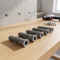 Cheville murale pleine taille en plastique, cheville à expansion en nylon pour fixation murale EN06 07 08 10 12