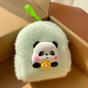 Lindo Animal de felpa colgante para coche llavero bolso monedero y mochila decoración moneda lápiz labial billetera <span class=keywords><strong>peludo</strong></span> Panda llavero - Product Image 4