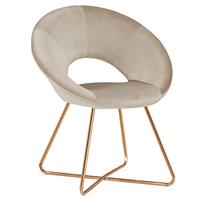 Nordique moderne Chaise longue chaise d'appoint velours Nail Salon client salle d'attente cosmétique vanité café chaise latérale