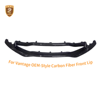Set Lip Bumper Depan Aston Martin Vantage Serat Karbon Kering Gaya OEM Spoiler Dagu Depan 2020-2024