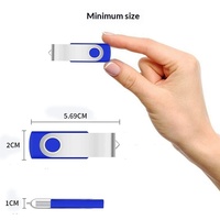 Flashdisk USB Putar Custom Logo Promosi 4GB 8GB 16GB 32GB 64GB 128GB
