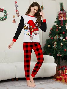 Set Natal Kustom Kain Rajut Kotak-kotak Merah Depan Rendah untuk - Product Image 2