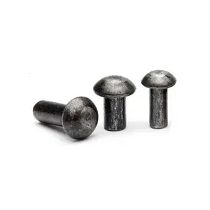 Plain Mild Steel Solid Rivet GB867 GB863 DIN124