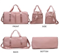 Sac de voyage imperméable grande capacité, sac de sport multi-poches avec compartiment à chaussures pour la remise en forme