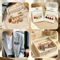 Broche fantaisie en émail motif épinglette, accessoire de charme personnalisé gothique, doux et aventureux pour streetwear et sac à dos