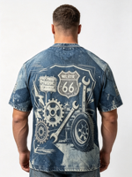 T-shirts graphiques épais 100 % coton grande taille pour hommes, délavés à l'acide, coupe oversize, vierges, personnalisables avec logo, t-shirts décontractés pour hommes