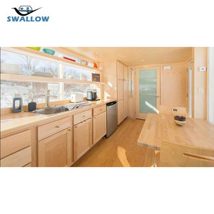 Trung Quốc Nhà sản xuất prefab Tiny Modular nhà trên bánh xe Trailer với cầu thang tàu đến Mỹ - Product Image 4