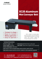 Docod Impresora automática de inyección de tinta en línea Mini cinta transportadora de aluminio XC20 Cinta transportadora con máquina de codificación por lotes TIJ