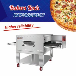 Horno de Pizza de Banda Ancha a Gas y Eléctrico de 32 Pulgadas para Pizzería Comercial, Máquina de Cocción Consistente con Banda Transportadora - Product Image 2