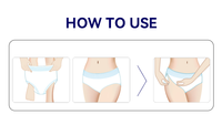 Culottes menstruelles jetables confortables en coton M-XXL Sous-vêtements pour femmes à base de plantes pour la maternité et les périodes Serviette hygiénique OEM