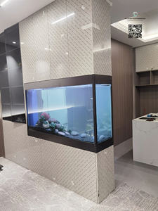 Armoire et support d'aquarium personnalisables avec tuyau de nénuphar, filtre éponge et aquarium pour réservoirs d'eau douce/marine - Product Image 6