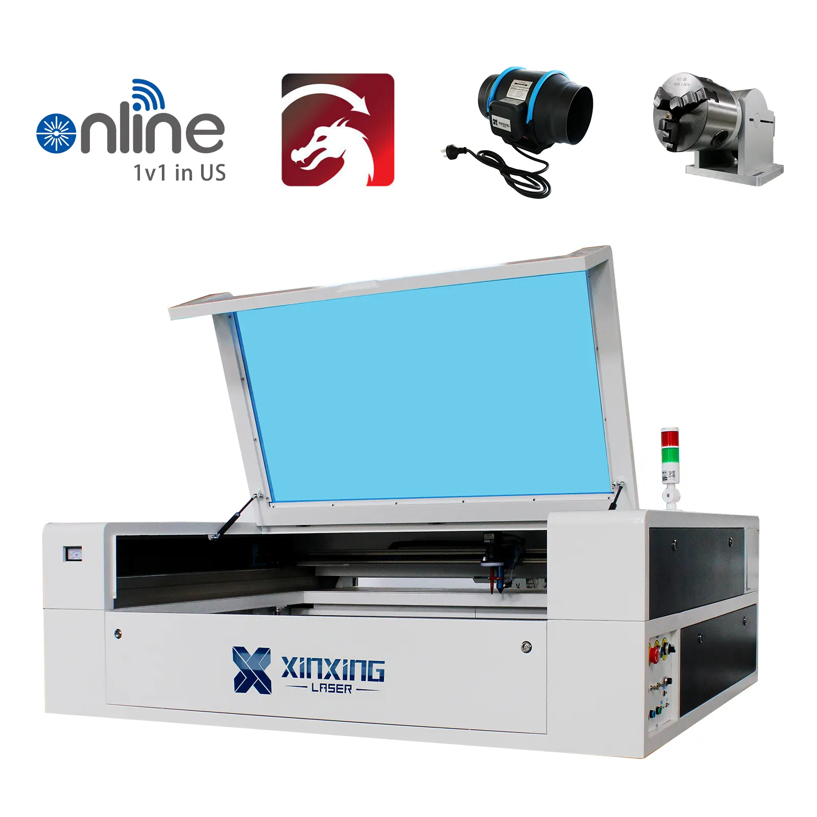 Xinxing Laser Engraver dan Cutter Pro Series dengan 3 Tahun Garansi Asli Layanan Purnajual Mencari Agen 5% Manfaat