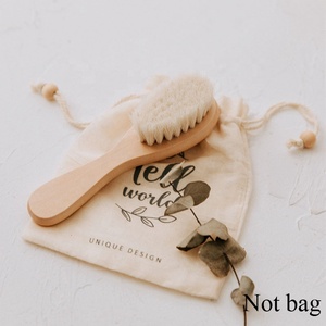 Ensemble Brosse à Cheveux et <span class=keywords><strong>Peigne</strong></span> en Bois Naturel Écologique avec Poils <span class=keywords><strong>de</strong></span> Chèvre Doux pour Nouveau-né et Brosse Anti-Croûtes <span class=keywords><strong>de</strong></span> <span class=keywords><strong>Lait</strong></span> - Product Image 2