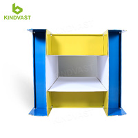 Présentoir de quart de carton Pdq au détail à 3 faces personnalisé 1/2 Présentoir de palette pour boissons Présentoir de demi-palette empilable pour supermarché