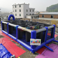 Laberinto Inflable Gigante Portátil, Juego de Entretenimiento al Aire Libre para Niños, Arena Interactiva de Laser Tag, Uso Comercial, PVC de Alta Capacidad