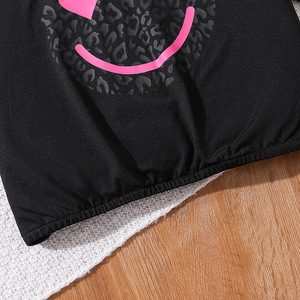 HIPPO KIDS haut à manches courtes léopard et pantalon long ensemble de vêtements décontractés pour filles vêtements de mode Tween - Product Image 4