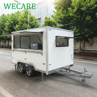 WECARE Remorque de restauration mobile entièrement équipée pour la vente de glaces, café, burgers, pizzas et autres plats rapides, avec cuisine complète